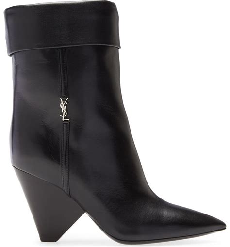 ysl niki glitter boots|Saint Laurent Niki Bootie (Women) .